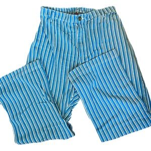 Big Bud Press western pants - blue frontier stripe 🌀🤠